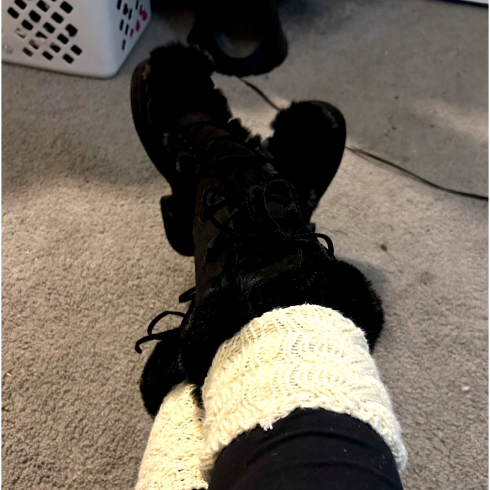 Fire Dancing Kit:  1 pair NEW gogo boots size W 1 m1 US and a used fire staff.